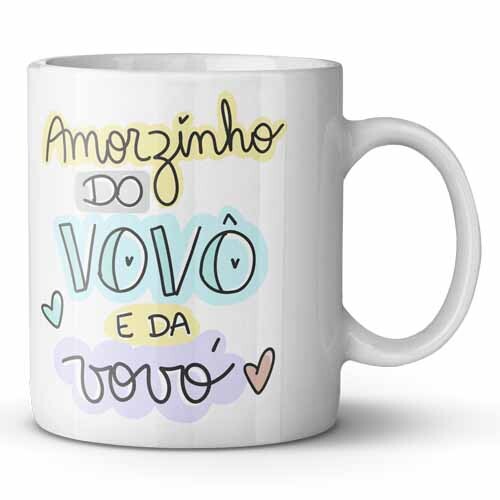 Pack Artes Dia dos Avós Avó Avô Frases Coloridas Canecas