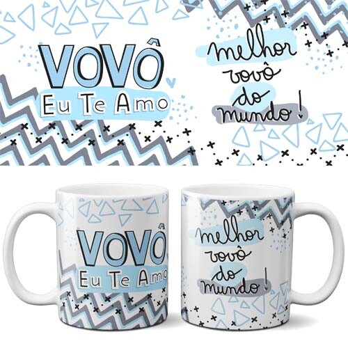 Pack Artes Canecas Dia dos Avós Vovó Vovô Sublimação Frases