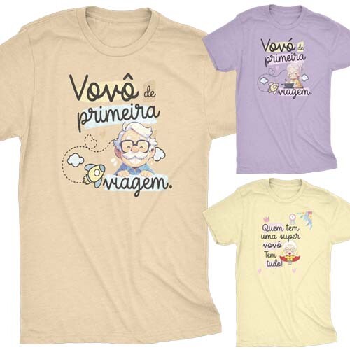 Pack Artes Avós 20 Estampas Camisetas Sublimação Editáveis