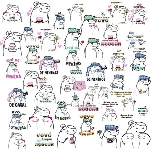 Artes Dia dos Avós Kit Digital Flork Pack 2 Sublimação