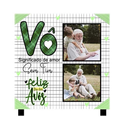Artes Sublimação Azulejos Dia dos Avós Mockups Vovô Vovó