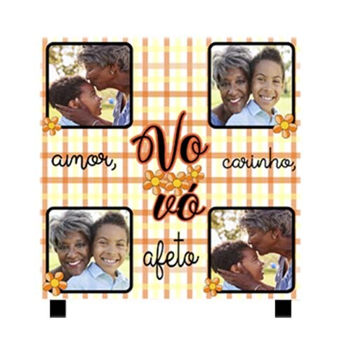 Artes Sublimação Azulejos Dia dos Avós Mockups Vovô Vovó