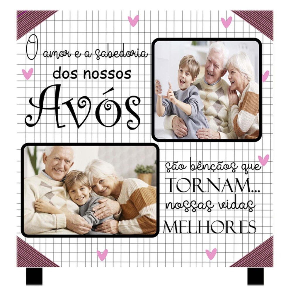 Estampas Azulejos Dia dos Avós Sublimação Mockups