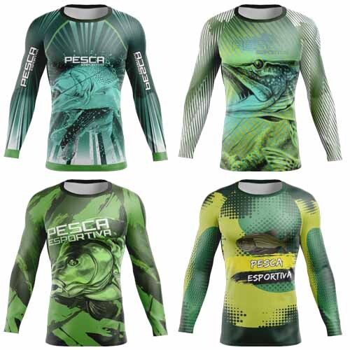 Pack Artes Camisetas Pesca Esportiva Pescaria 120 Estampas