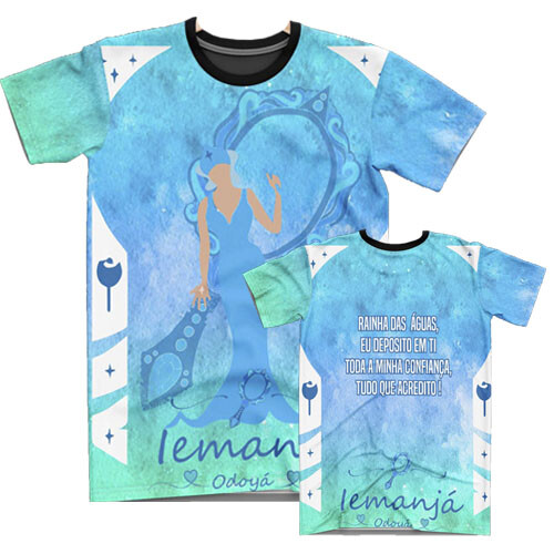 Pacote Artes Umbanda Orixás Sublimação Total Camisetas Mockups