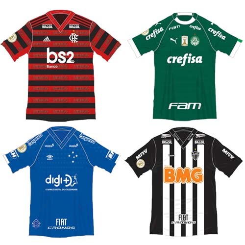 Estampas Sublimação Uniformes Fardamentos Times Brasileirão