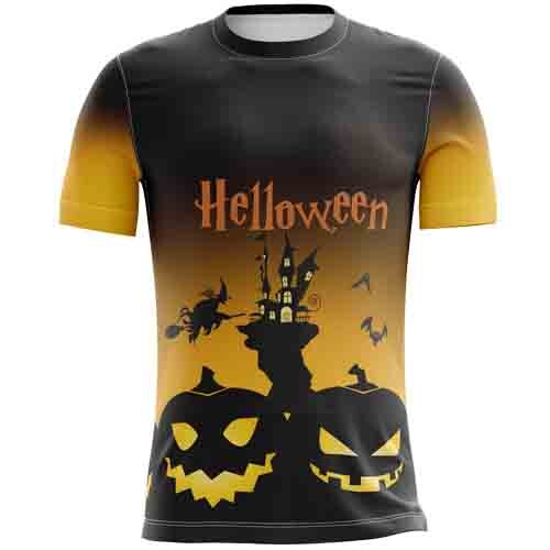 Artes Sublimação Total Camisetas Halloween Dia das Bruxas