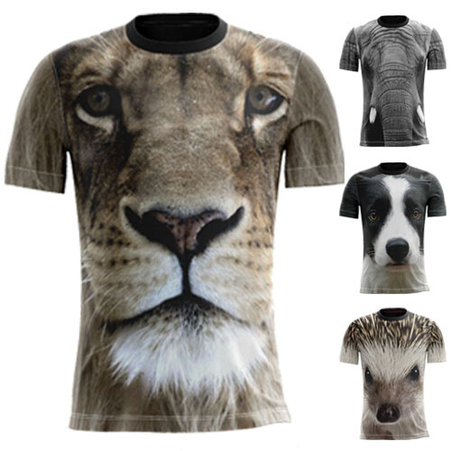 Artes 3D Animais Sublimação Estampas Camisetas Mockups
