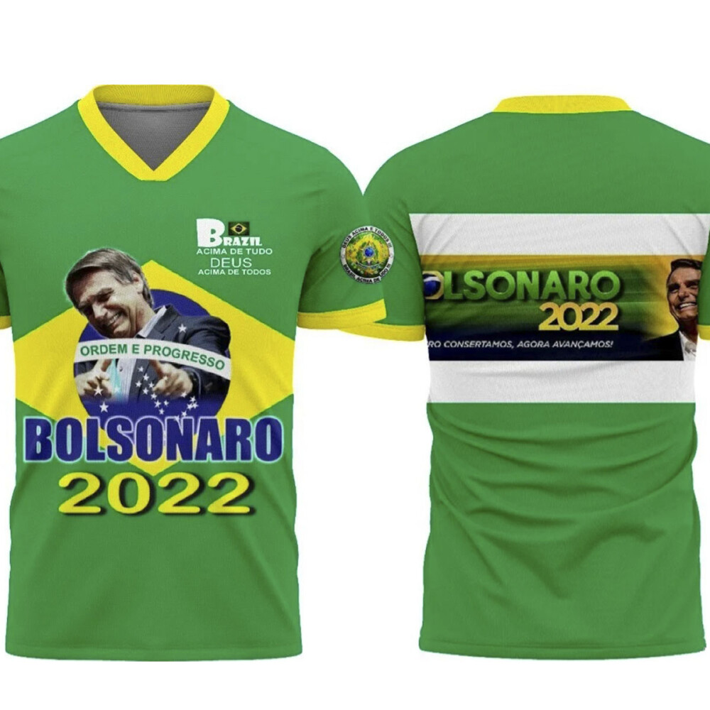 Estampas Camisetas Bolsonaro Sublimação Total Corel Mockups