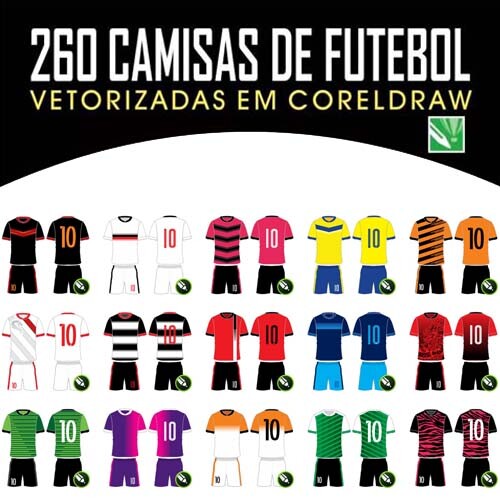 Estampas Times Uniformes 250 Fardamentos Artes Sublimação Total