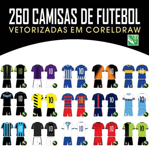 Estampas Times Uniformes 250 Fardamentos Artes Sublimação Total