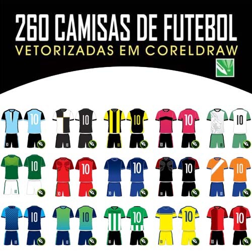 Estampas Times Uniformes 250 Fardamentos Artes Sublimação Total