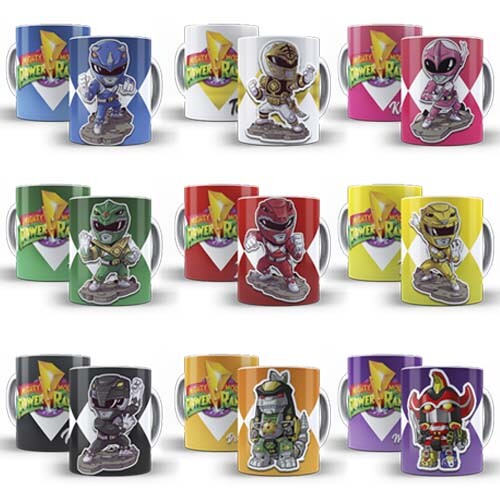Artes Premium Super Heróis Sublimação Canecas Mockups