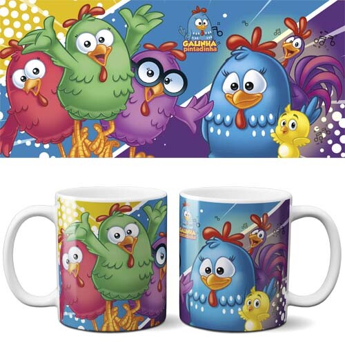 Estampas Infantil Crianças Editáveis Sublimação Canecas Mocku