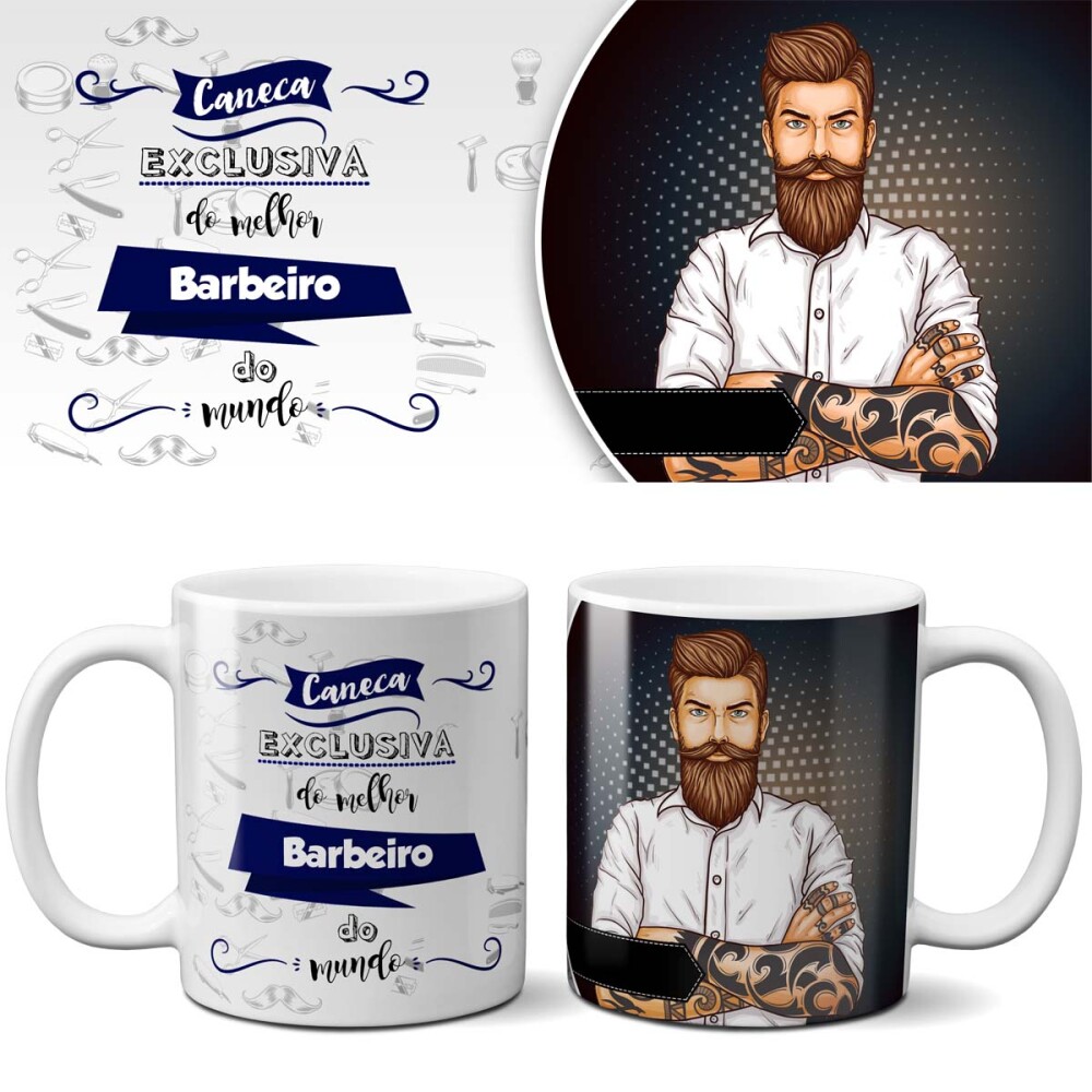 Pack Artes Profissões Estampas Psd Sublimação Canecas