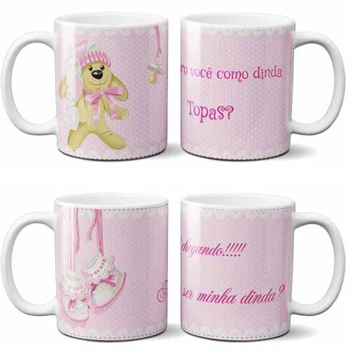 Artes Canecas Dindo Dinda Padrinho Madrinha Editáveis Sublimaç?