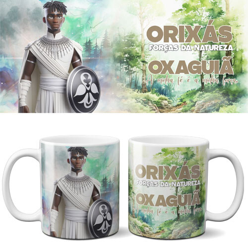 Pacote 12 Artes Orixás Sublimação Canecas Premium Editáveis