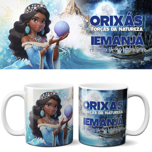 Artes Orixás Sublimação Canecas Estampas Premium Corel
