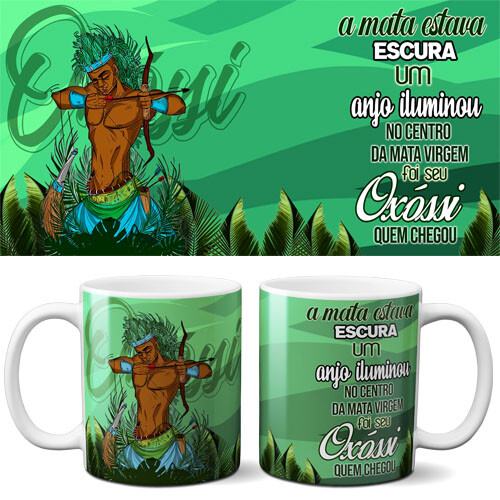 Artes Canecas Umbanda Orixás Editávies Sublimação Mockups