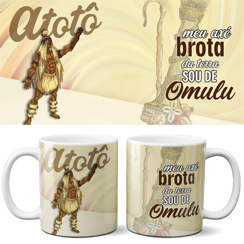 Artes Canecas Umbanda Orixás Editávies Sublimação Mockups