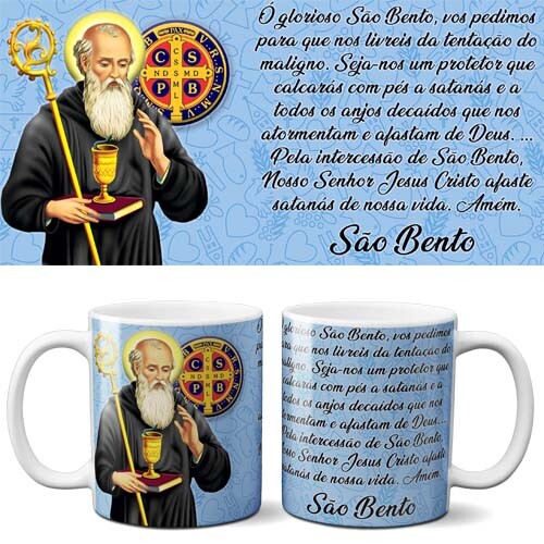 Artes Canecas Orações Religiosas Sublimação Mockups