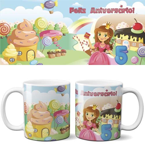 Artes Prontas Canecas Parabens Aniversario Niver Editáveis
