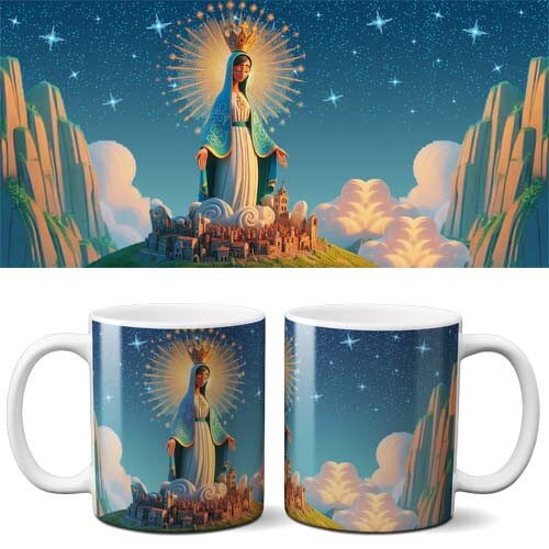 Pack 40 Artes Sublimação Canecas Santos Católicos 3D Religiosa
