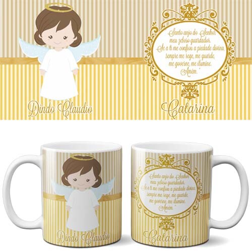 Estampas Batizado Madrinha Padrinho Artes Sublimação Canecas