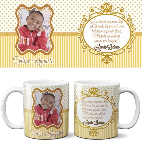 Estampas Batizado Madrinha Padrinho Artes Sublimação Canecas