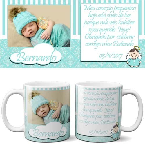 Estampas Batizado Madrinha Padrinho Artes Sublimação Canecas