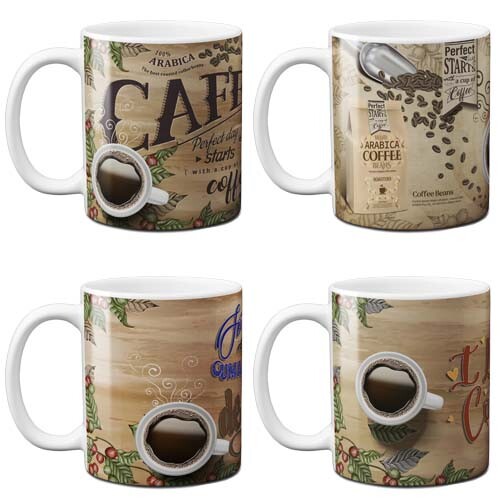 Pacote Artes Canecas Sublimação Estampas Café Mockups