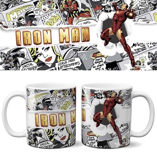 Estampas Super Heróis Editáveis Canecas Artes Sublimação