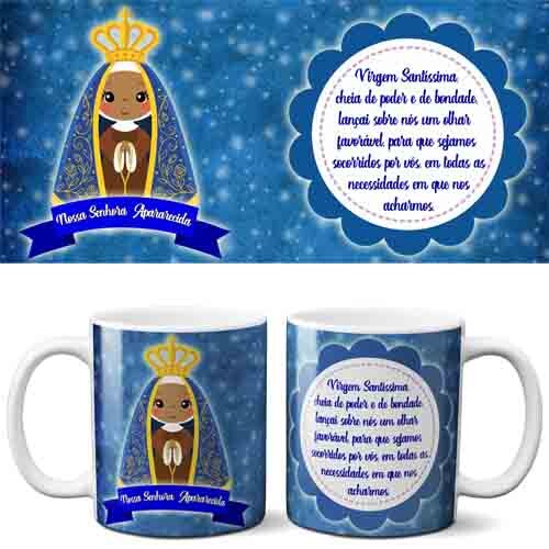 Artes Canecas Santinhos Santos Editáveis Mockups
