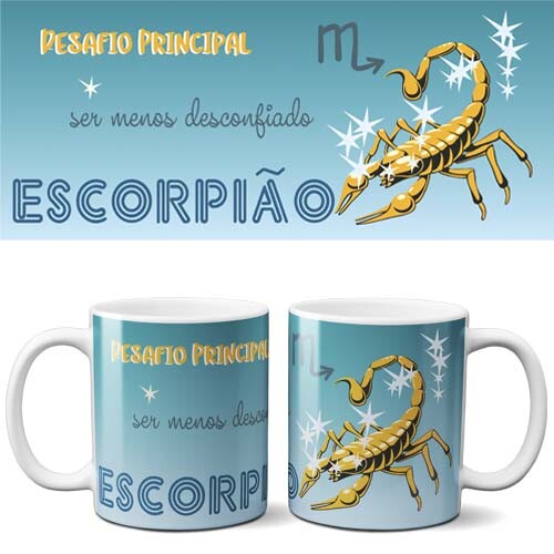 Pack Editável Artes Signos Canecas Horóscopos Mockups