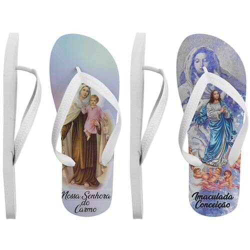 Estampas Chinelos Católicos Religiosos Mockups Artes Sublimaçã