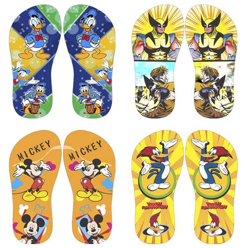 Pacote 130 Artes Infantil Crianças Pack 2 Estampas Chinelos