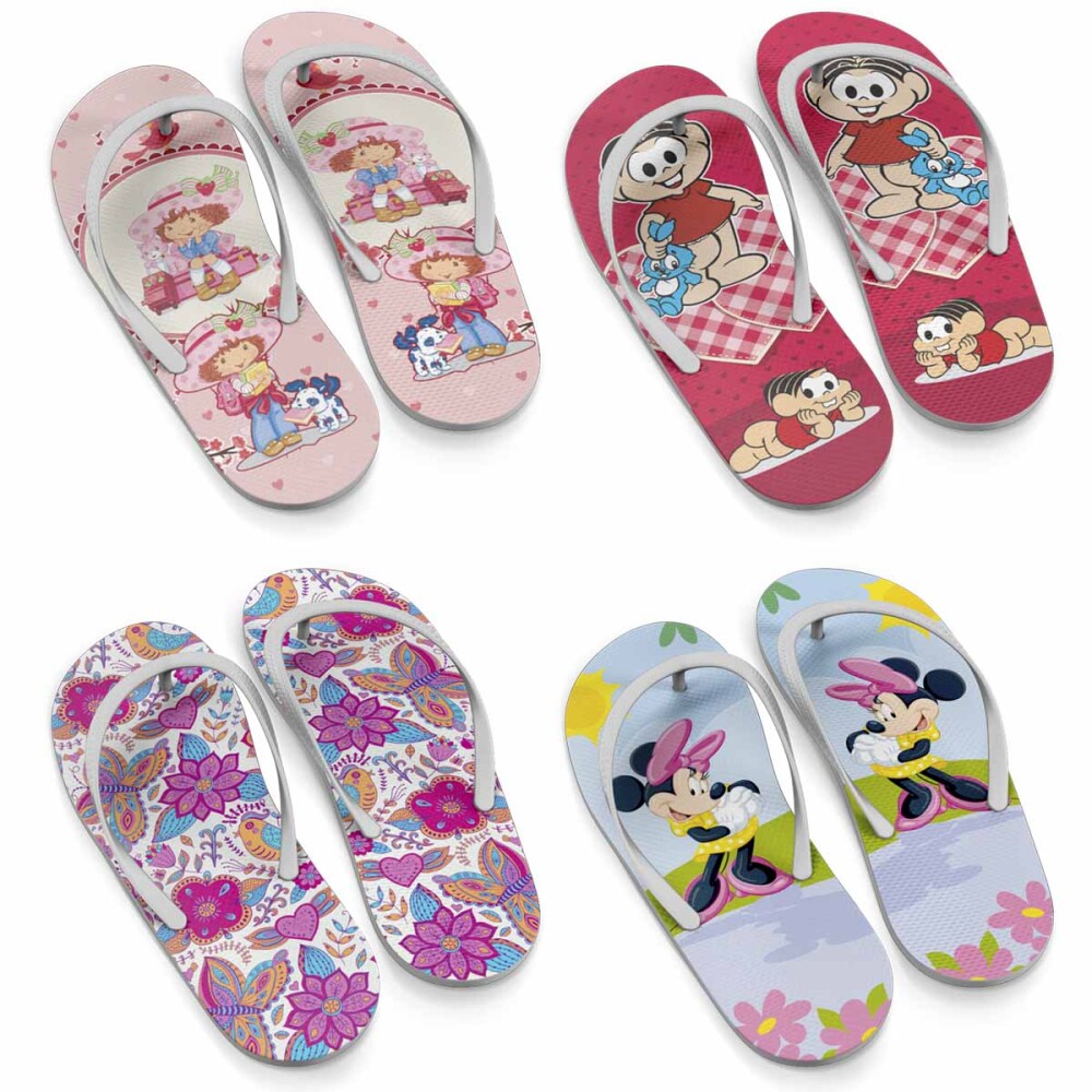 Pacote Artes Sublimação Chinelos Femininos Mulher Estampas