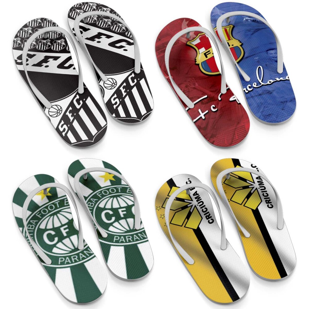Artes Times Futebol Sublimação Chinelos 250 Estampas Gabaritos
