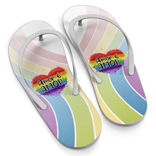 Artes Chinelos Lgbt Orgulho Gay Sublimação Mockups