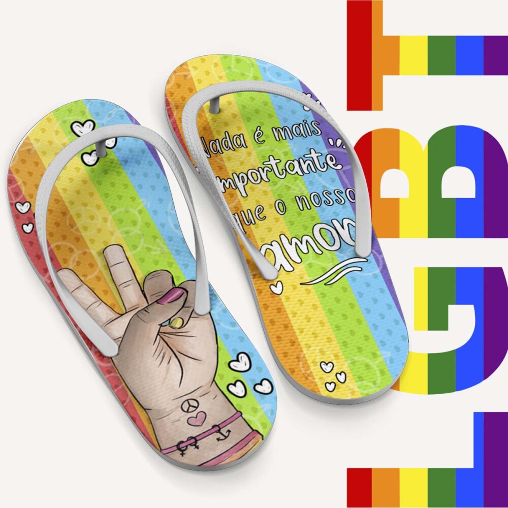 Pack 20 Artes Sublimação Chinelos Lgbt Orgulho Gay Mockups