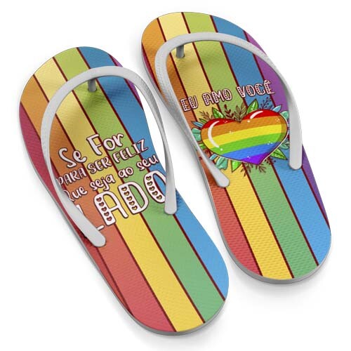 Pack 20 Artes Sublimação Chinelos Lgbt Orgulho Gay Mockups