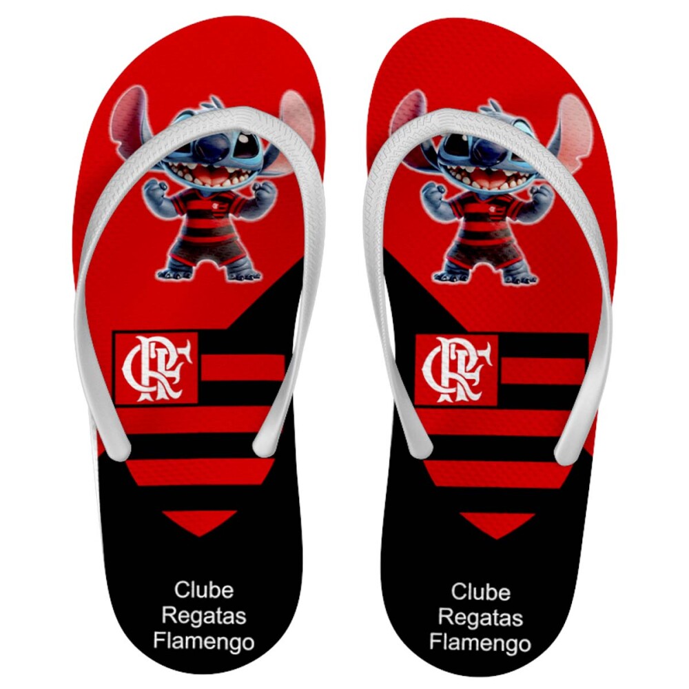 Artes Stitch Torcedor Times Futebol Sublimação Chinelos Mockups