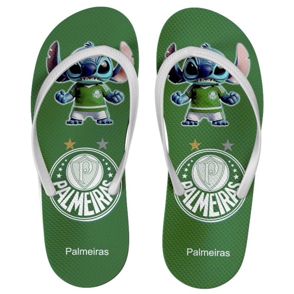 Artes Stitch Torcedor Times Futebol Sublimação Chinelos Mockups