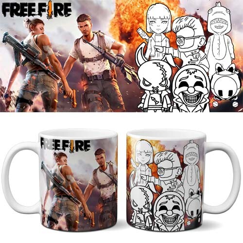 Artes Editáveis Canecas Dia das Crianças Colorir Mockups