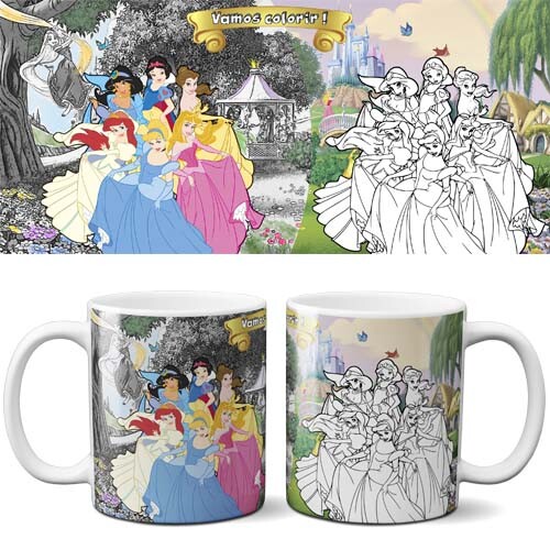 Estampas Editáveis Colorir Canecas Dia das Crianças Mockups