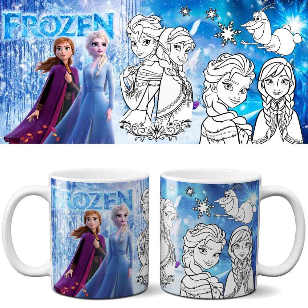 Pack 20 Artes Png Colorir Canecas Dia das Crianças Infantil