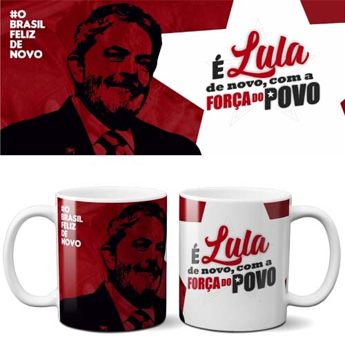 Pack 20 Artes Sublimação Canecas Lula PT Eleições 2026