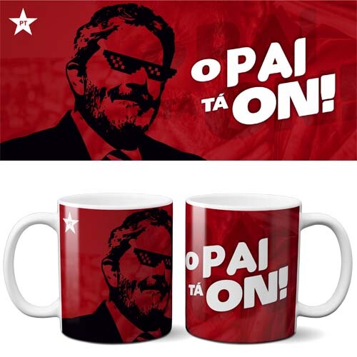 Pack 20 Artes Sublimação Canecas Lula PT Eleições 2026