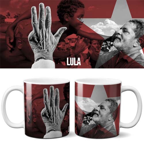 Pack 20 Artes Sublimação Canecas Lula PT Eleições 2026