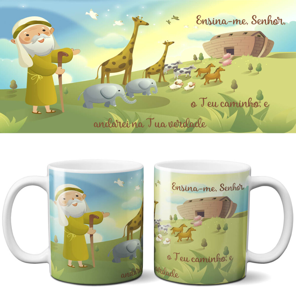 Artes Editáveis Canecas Religião Mockups Estampas Religiosas